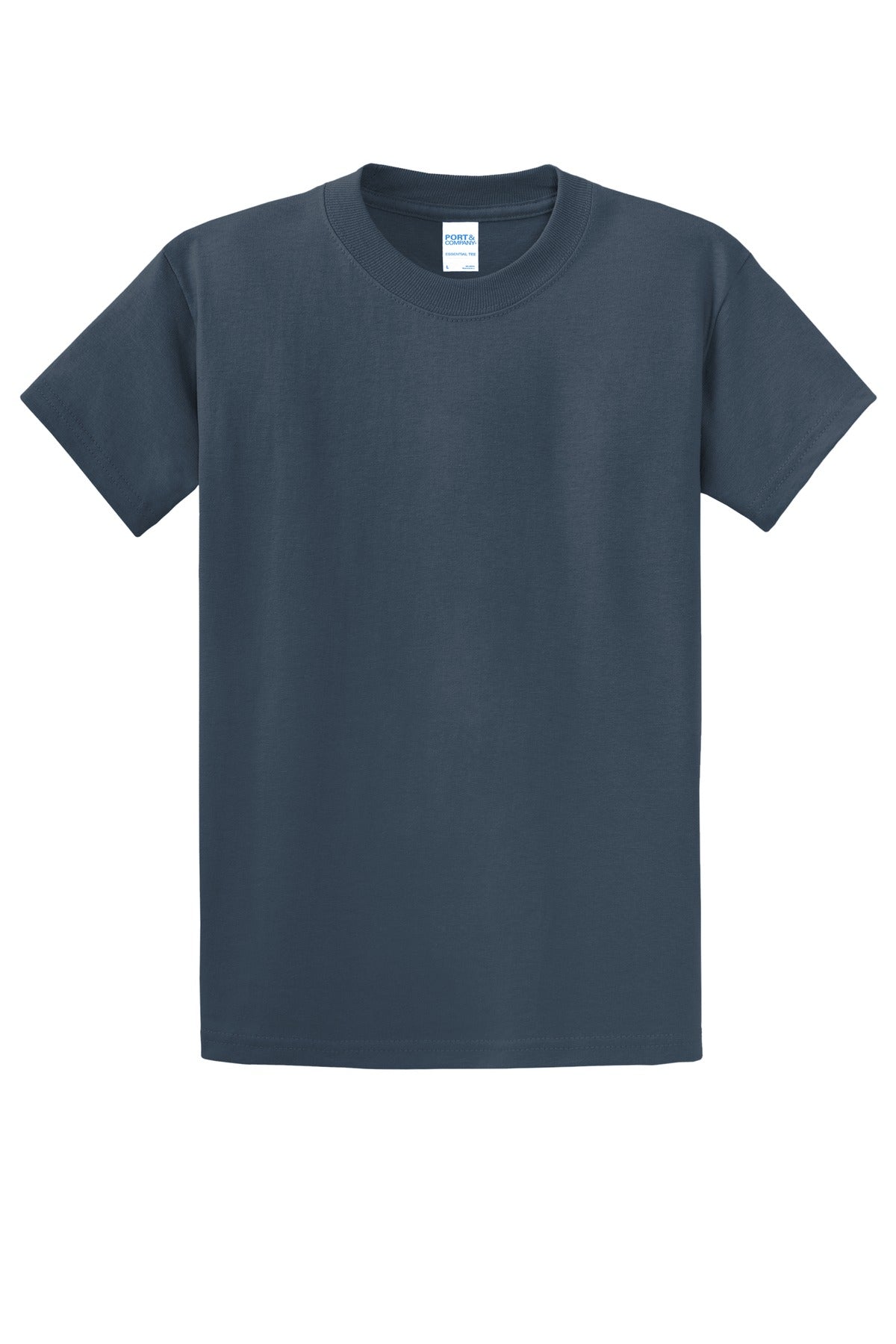 Port & Company Tall Essential Tee.  PC61T Steel Blue Tall