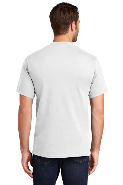 Port & Company Tall Essential Tee.  PC61T White Tall