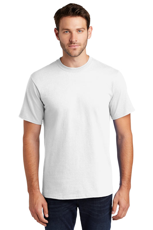 Port & Company Tall Essential Tee.  PC61T White Tall