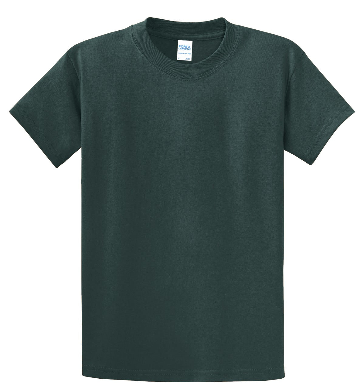 Port & Company Essential Tee. PC61 Dark Green
