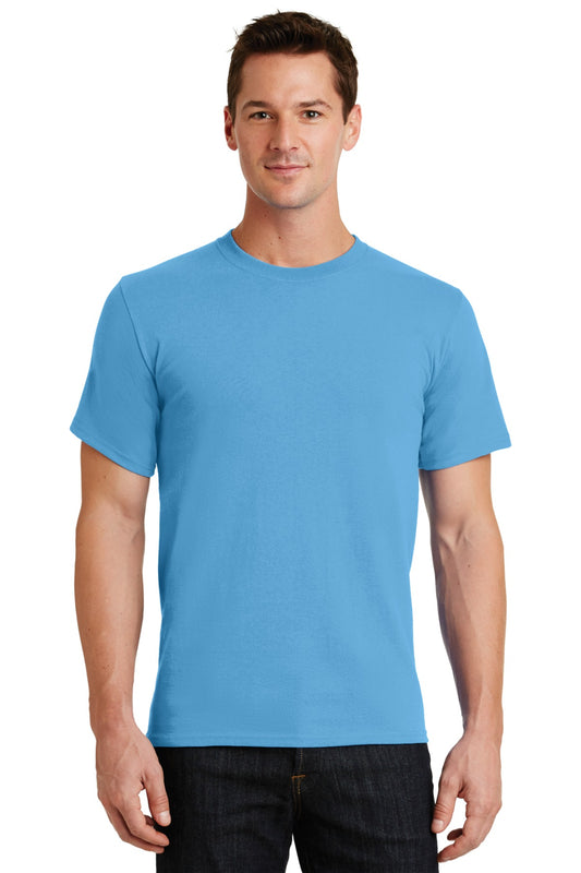 Port & Company Essential Tee. PC61 Aquatic Blue