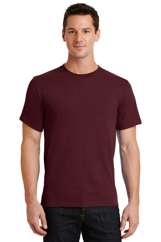 Port & Company Essential Tee. PC61 Athletic Maroon