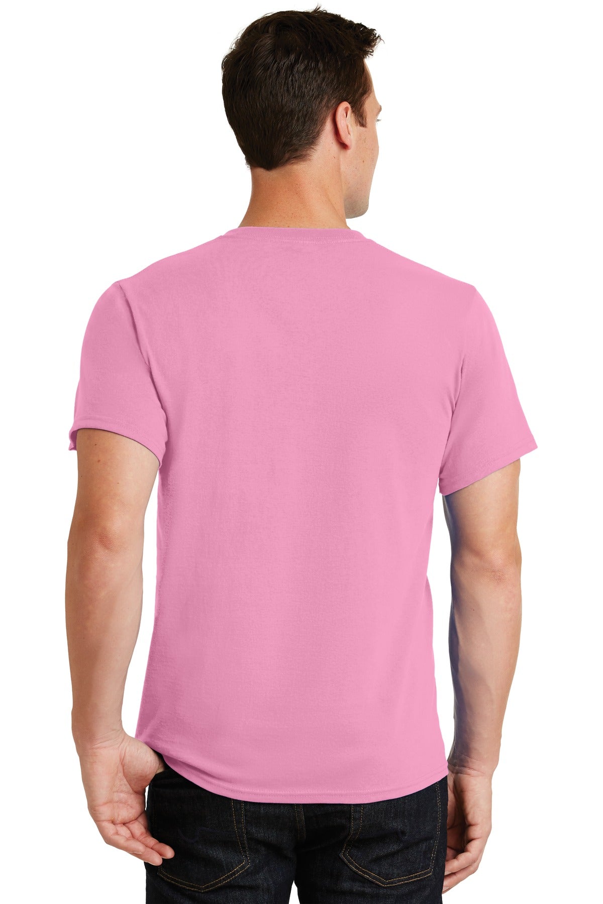 Port & Company Essential Tee. PC61 Candy Pink