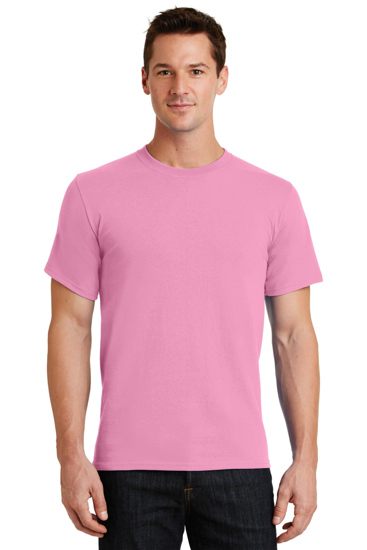 Port & Company Essential Tee. PC61 Candy Pink