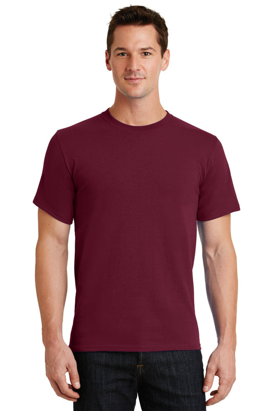 Port & Company Essential Tee. PC61 Cardinal