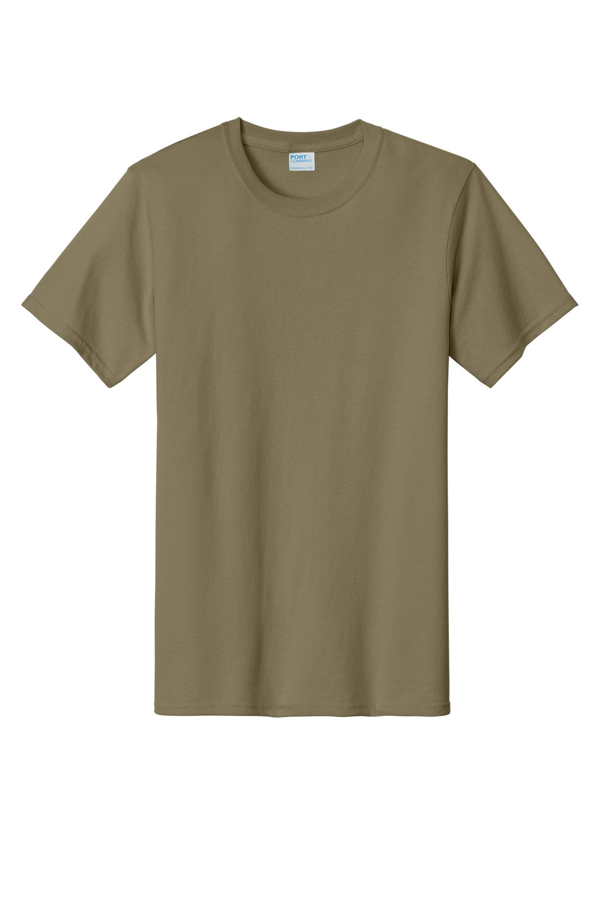 Port & Company Essential Tee. PC61 Coyote Brown