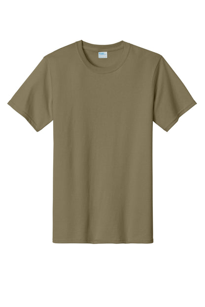 Port & Company Essential Tee. PC61 Coyote Brown
