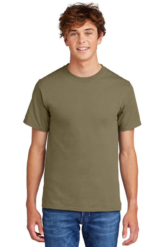 Port & Company Essential Tee. PC61 Coyote Brown