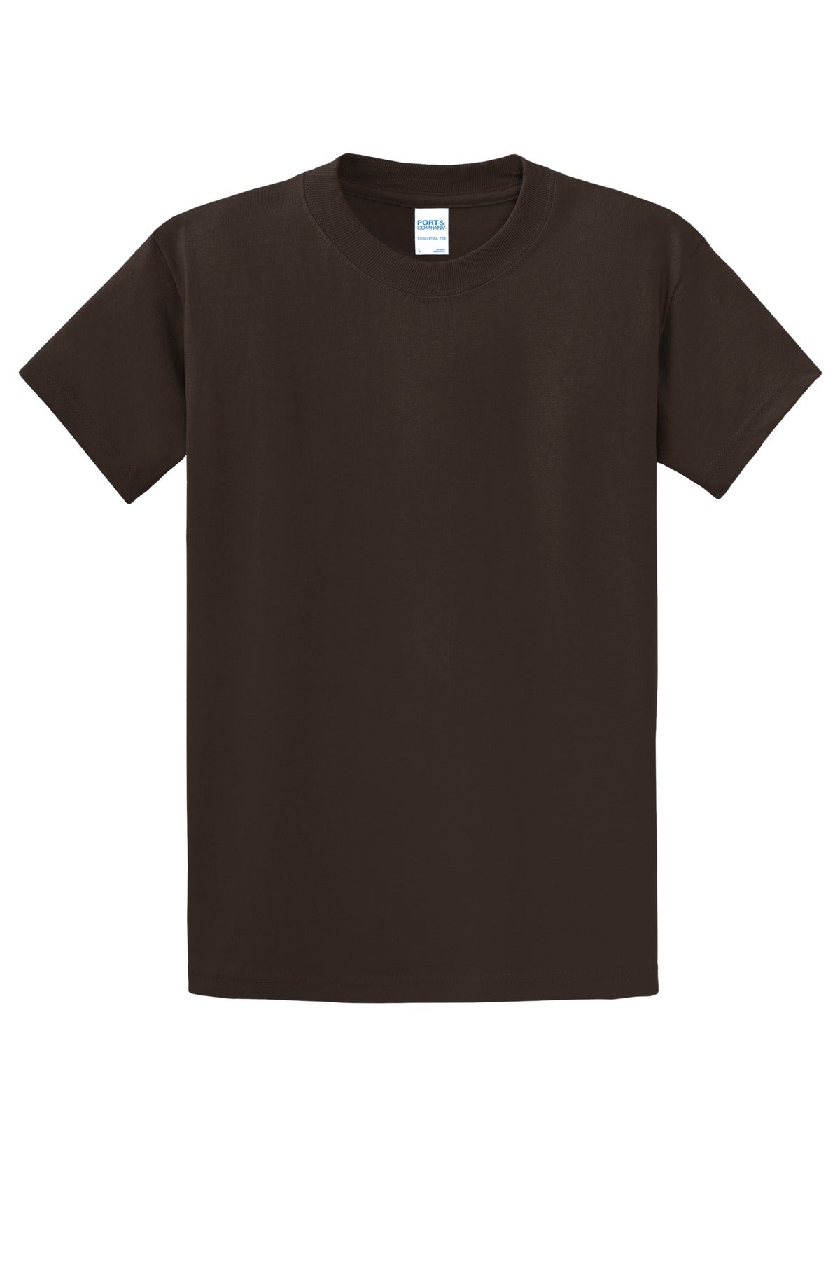 Port & Company Essential Tee. PC61 Dark Chocolate Brown