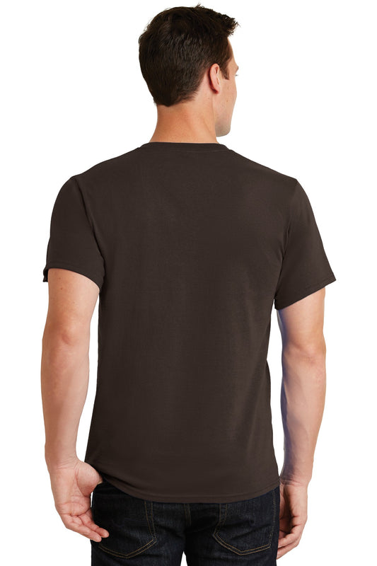 Port & Company Essential Tee. PC61 Dark Chocolate Brown