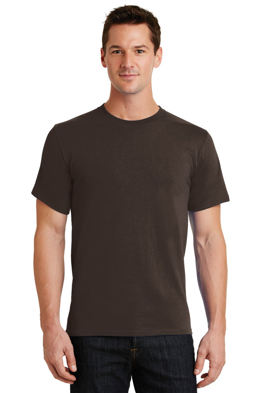 Port & Company Essential Tee. PC61 Dark Chocolate Brown