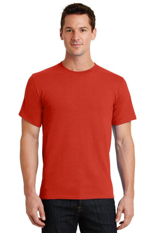 Port & Company Essential Tee. PC61 Fiery Red