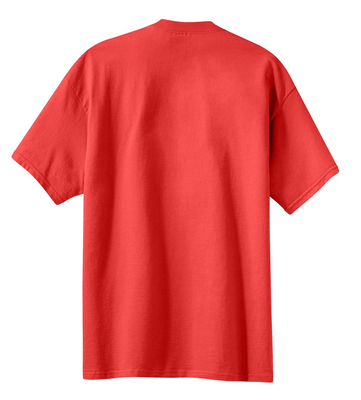 Port & Company Essential Tee. PC61 Fiery Red