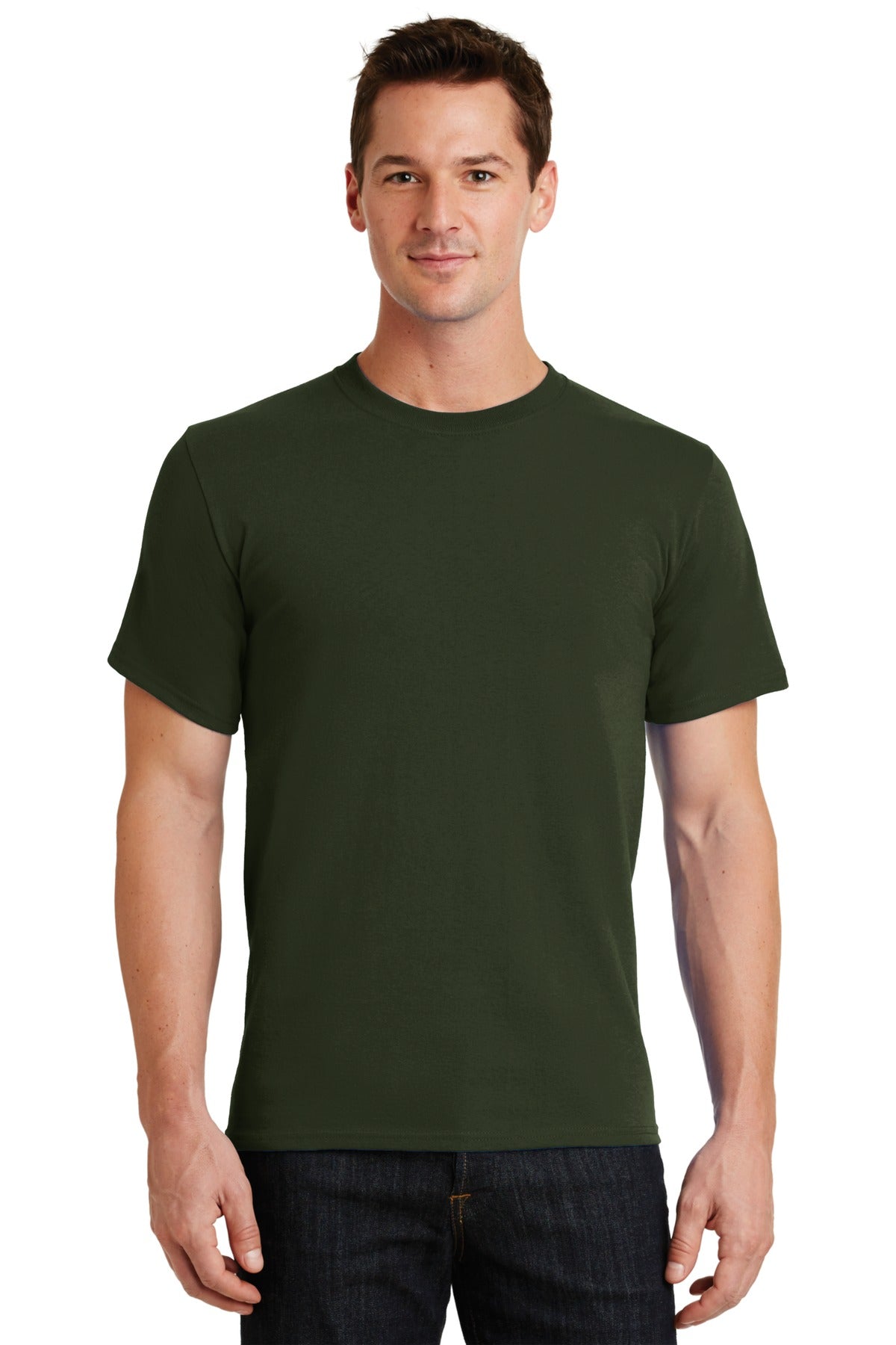 Port & Company Essential Tee. PC61 Olive