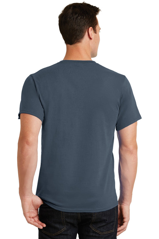 Port & Company Essential Tee. PC61 Steel Blue