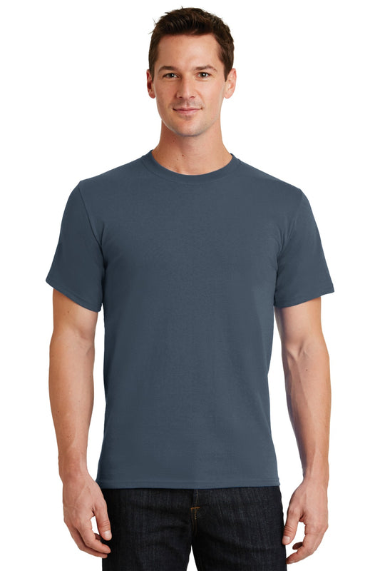 Port & Company Essential Tee. PC61 Steel Blue