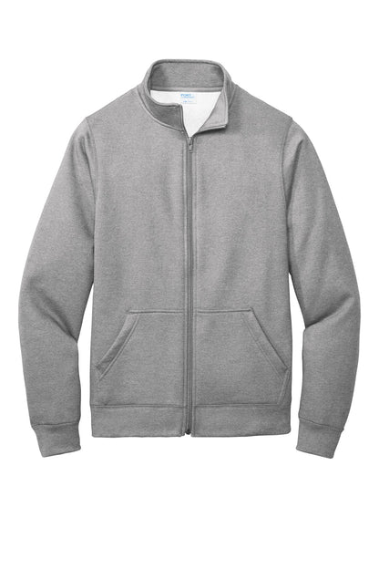 Port & Company  Core Fleece Cadet Full-Zip Sweatshirt PC78FZ Athletic Heather