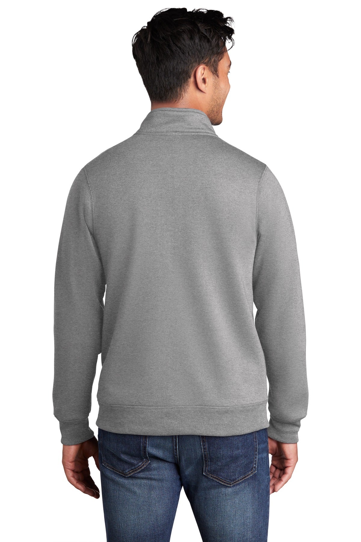 Port & Company  Core Fleece Cadet Full-Zip Sweatshirt PC78FZ Athletic Heather