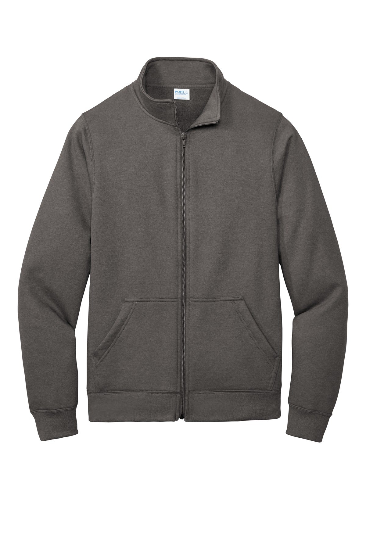 Port & Company  Core Fleece Cadet Full-Zip Sweatshirt PC78FZ Charcoal