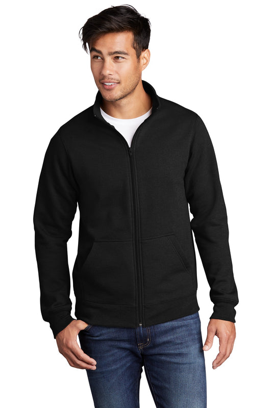 Port & Company  Core Fleece Cadet Full-Zip Sweatshirt PC78FZ Jet Black