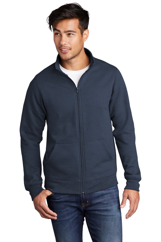 Port & Company  Core Fleece Cadet Full-Zip Sweatshirt PC78FZ Navy