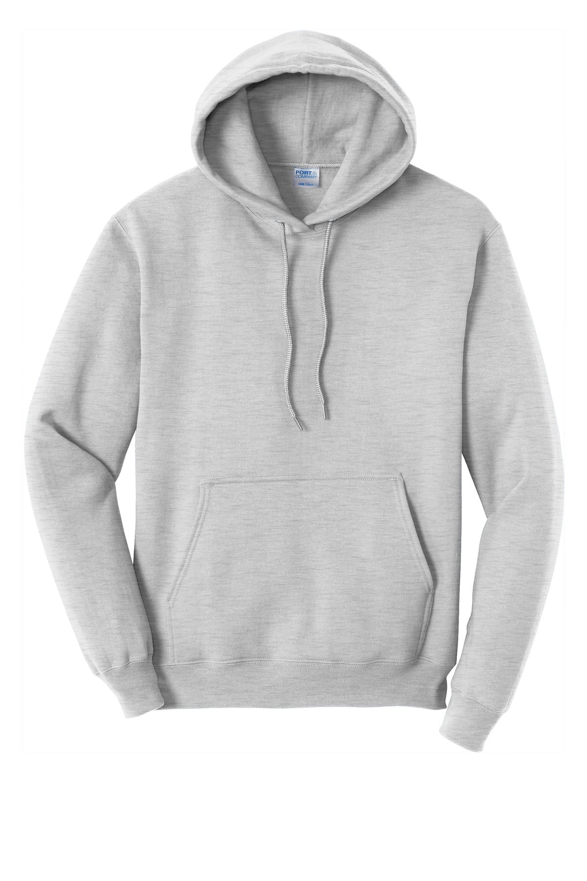 Port & Company Core Fleece Pullover Hooded Sweatshirt. PC78H Ash