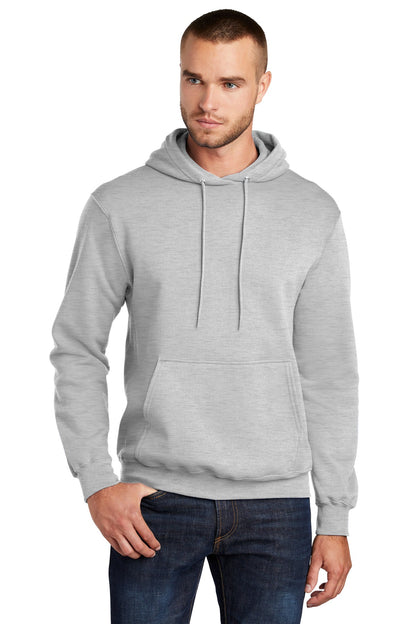 Port & Company Core Fleece Pullover Hooded Sweatshirt. PC78H Ash