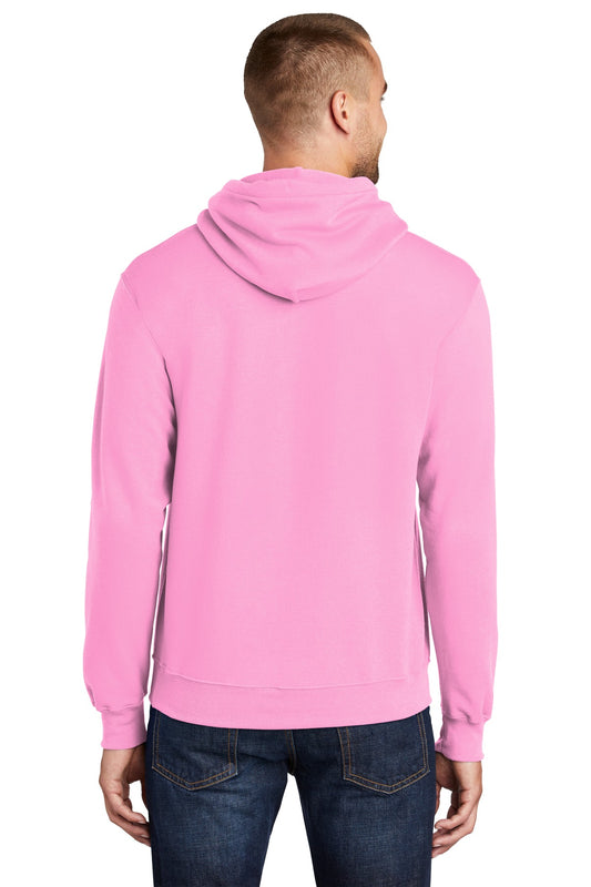 Port & Company Core Fleece Pullover Hooded Sweatshirt. PC78H Candy Pink