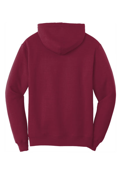 Port & Company Core Fleece Pullover Hooded Sweatshirt. PC78H Cardinal