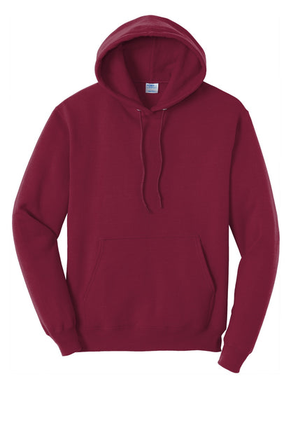 Port & Company Core Fleece Pullover Hooded Sweatshirt. PC78H Cardinal