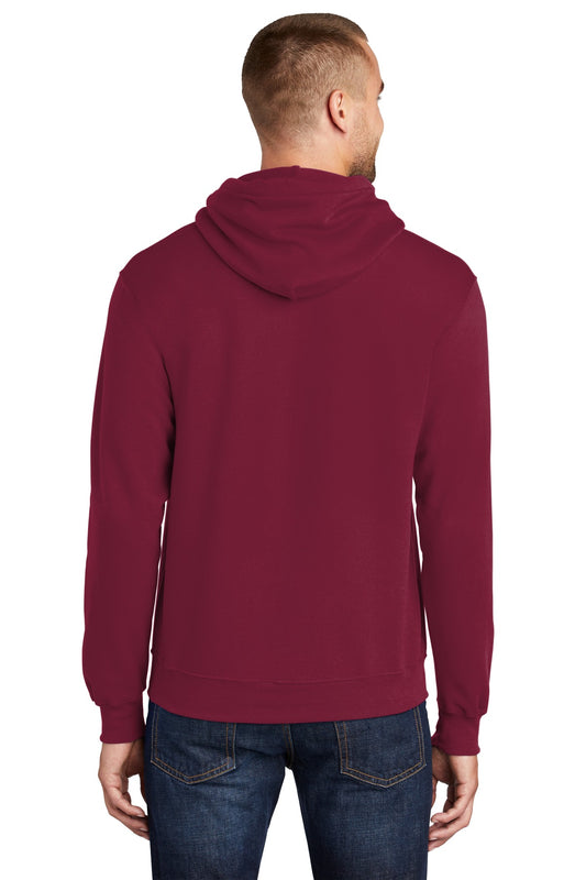 Port & Company Core Fleece Pullover Hooded Sweatshirt. PC78H Cardinal
