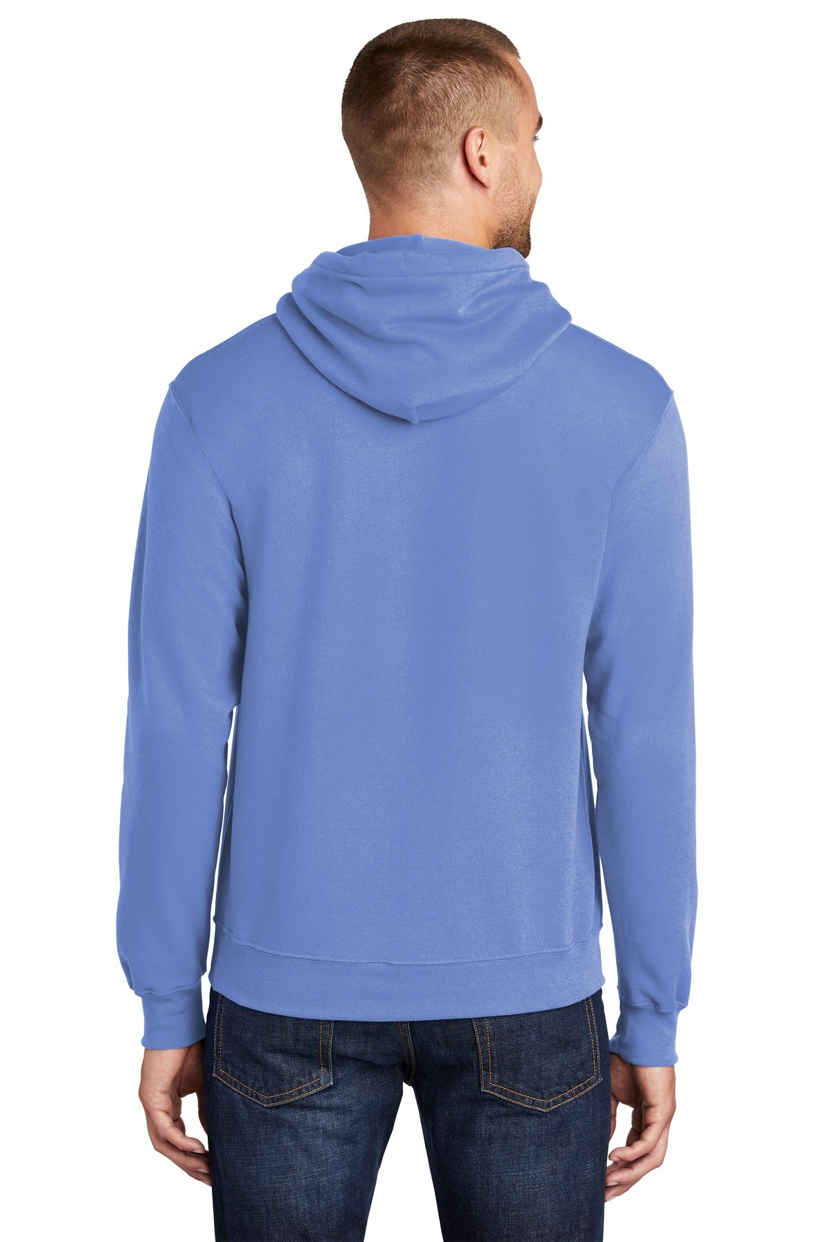 Port & Company Core Fleece Pullover Hooded Sweatshirt. PC78H Carolina Blue