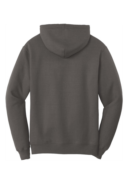 Port & Company Core Fleece Pullover Hooded Sweatshirt. PC78H Charcoal