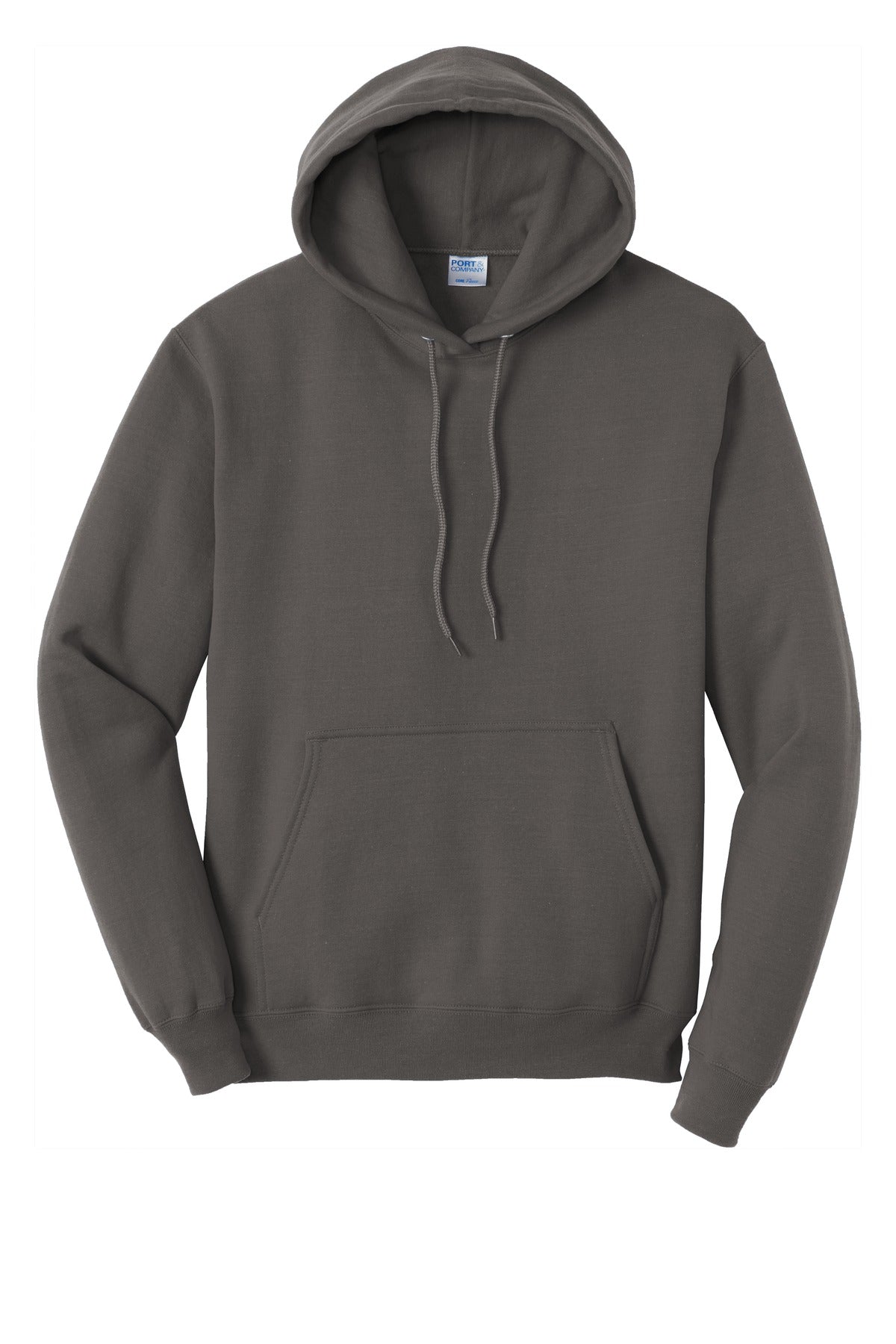 Port & Company Core Fleece Pullover Hooded Sweatshirt. PC78H Charcoal