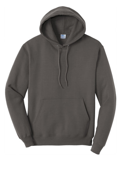Port & Company Core Fleece Pullover Hooded Sweatshirt. PC78H Charcoal