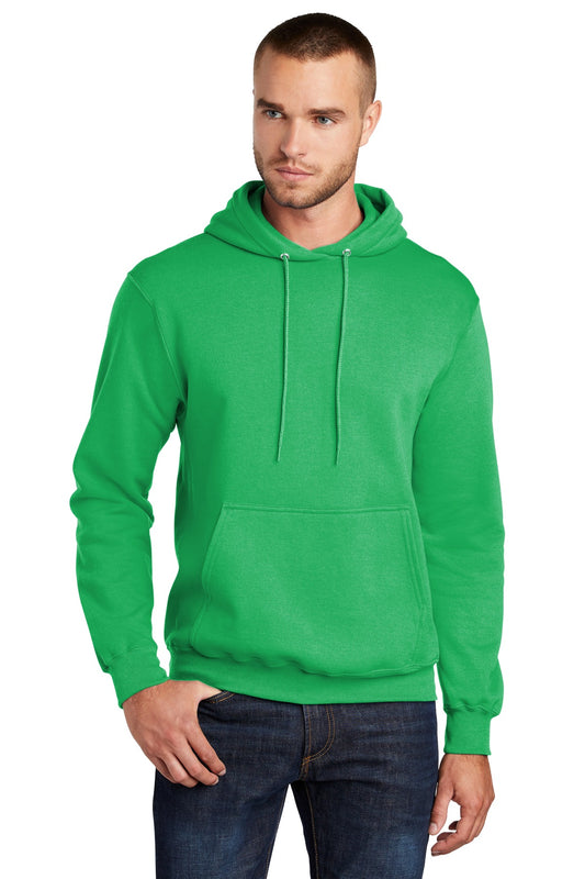 Port & Company Core Fleece Pullover Hooded Sweatshirt. PC78H Clover Green