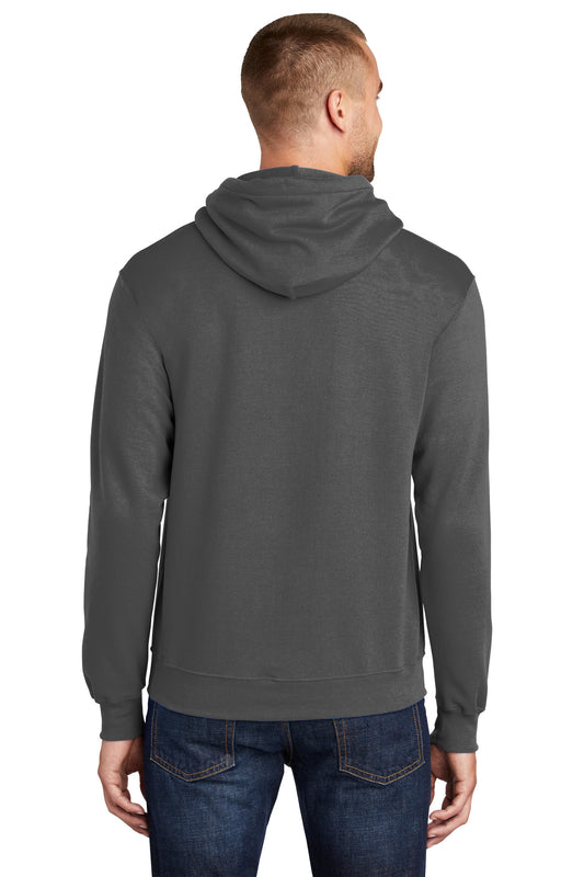 Port & Company Core Fleece Pullover Hooded Sweatshirt. PC78H Coal Grey