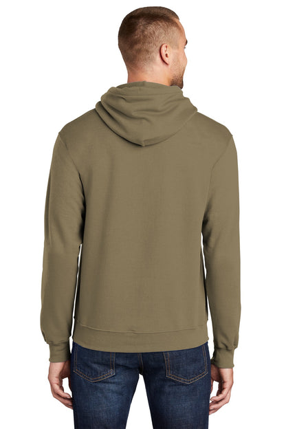 Port & Company Core Fleece Pullover Hooded Sweatshirt. PC78H Coyote Brown