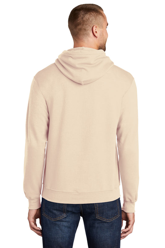 Port & Company Core Fleece Pullover Hooded Sweatshirt. PC78H Creme