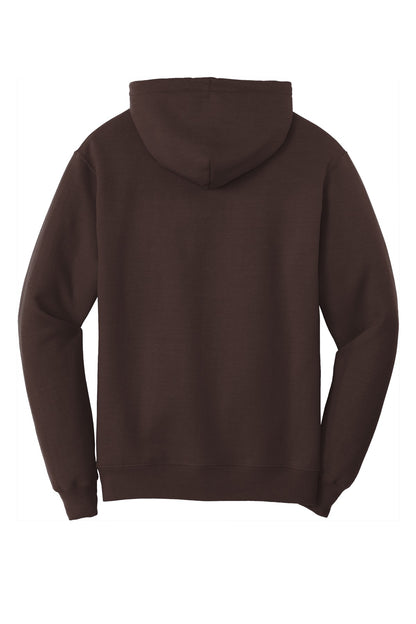 Port & Company Core Fleece Pullover Hooded Sweatshirt. PC78H Dark Chocolate Brown