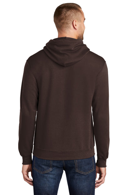 Port & Company Core Fleece Pullover Hooded Sweatshirt. PC78H Dark Chocolate Brown