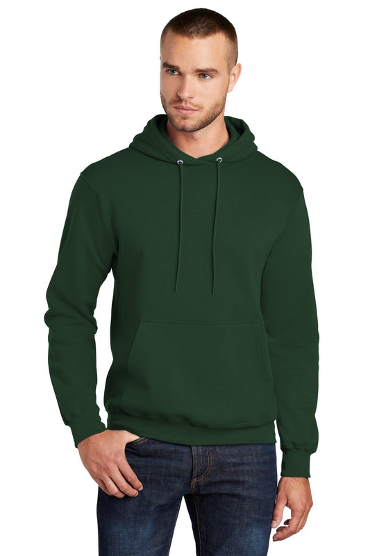 Port & Company Core Fleece Pullover Hooded Sweatshirt. PC78H Dark Green