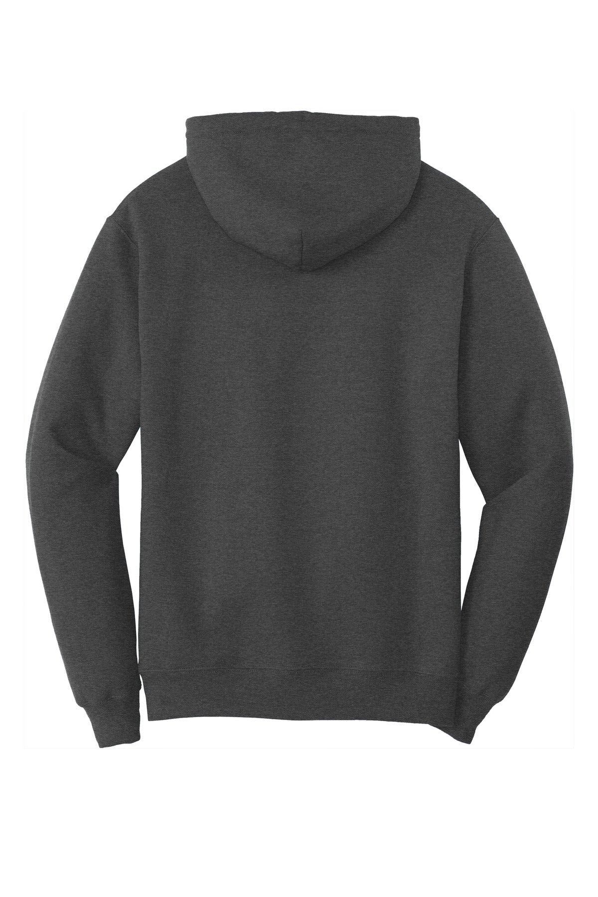 Port & Company Core Fleece Pullover Hooded Sweatshirt. PC78H Dark Heather Grey