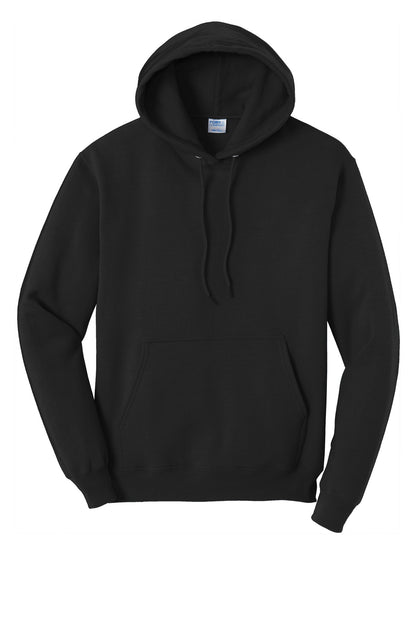 Port & Company Core Fleece Pullover Hooded Sweatshirt. PC78H Jet Black