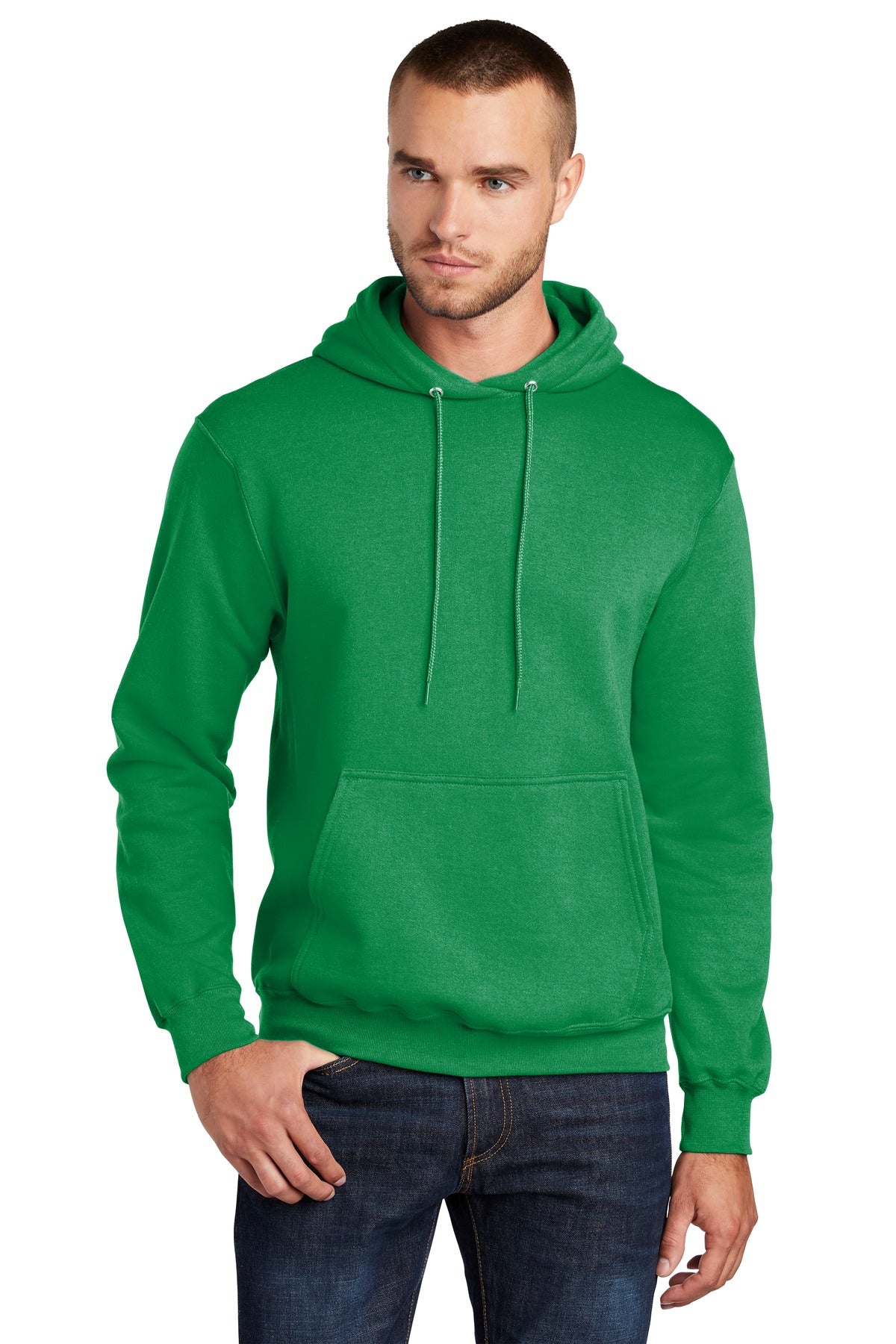 Port & Company Core Fleece Pullover Hooded Sweatshirt. PC78H Kelly