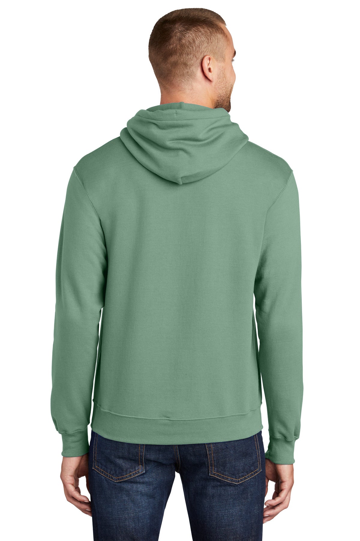 Port & Company Core Fleece Pullover Hooded Sweatshirt. PC78H Laurel Green