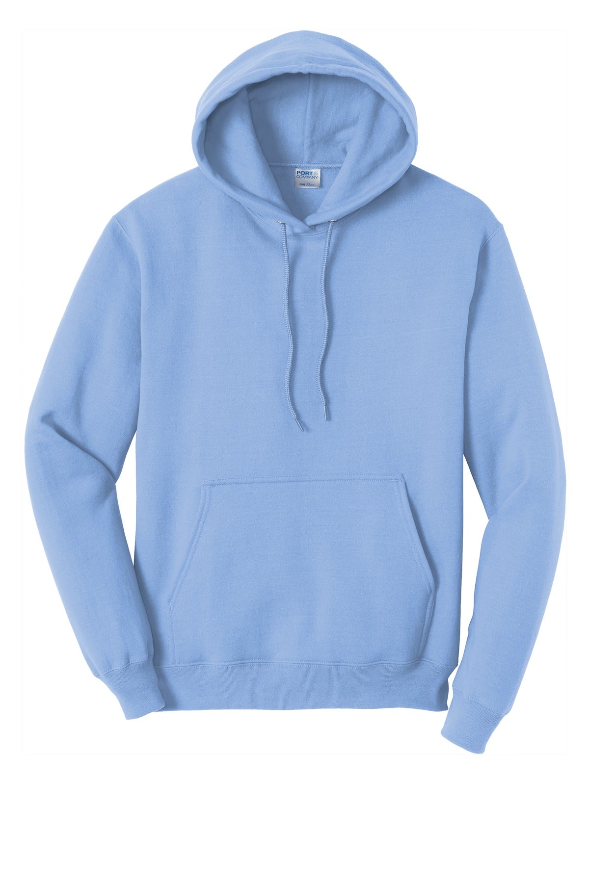 Port & Company Core Fleece Pullover Hooded Sweatshirt. PC78H Light Blue