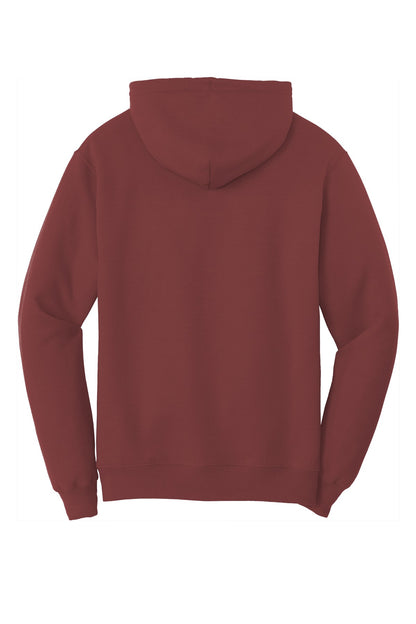 Port & Company Core Fleece Pullover Hooded Sweatshirt. PC78H Maroon