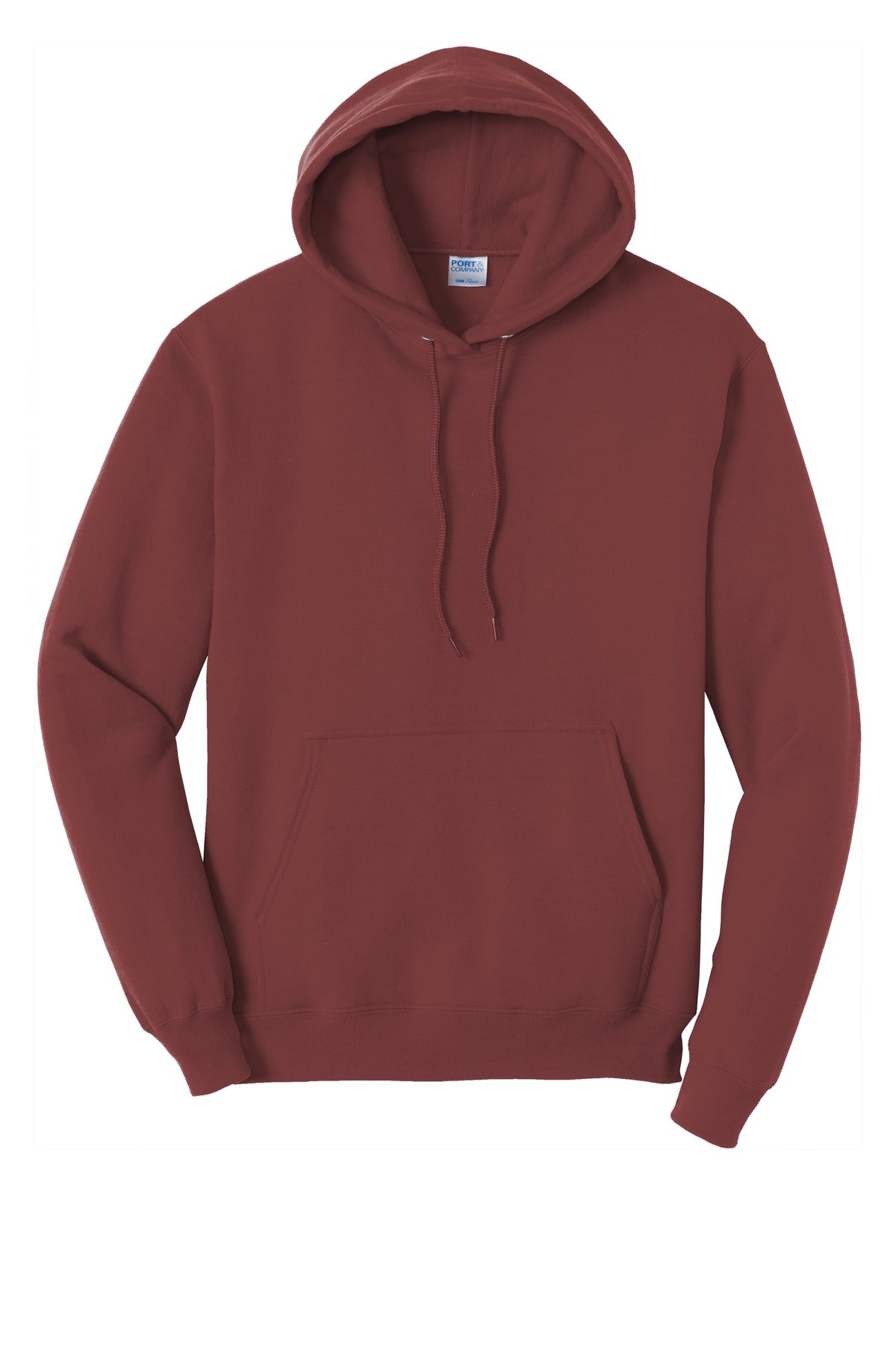 Port & Company Core Fleece Pullover Hooded Sweatshirt. PC78H Maroon