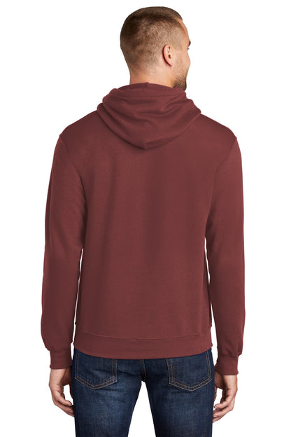 Port & Company Core Fleece Pullover Hooded Sweatshirt. PC78H Maroon